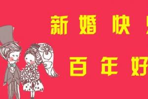 结婚祝福语8个字